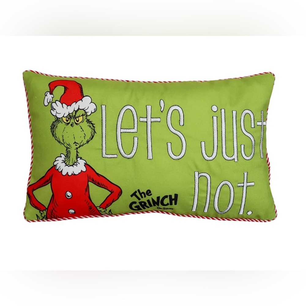 Grinch pillow 12x20